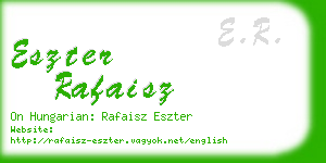 eszter rafaisz business card